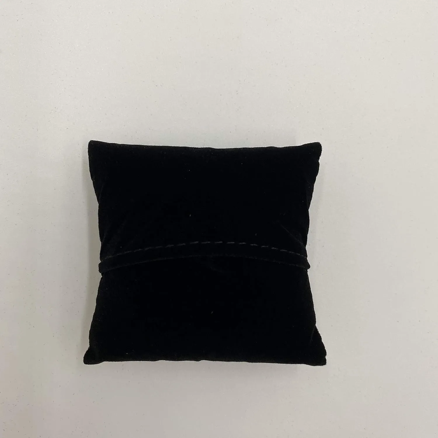 N'icePackaging - 6 Qty - 3" x 3" Midnight-Black Velvet Watch/Bangle/Bracelet Pillow Display w/Display Slot for Stands, Brackets or Free-Standing use – for Sales/Merchandise/Crafts/Storage