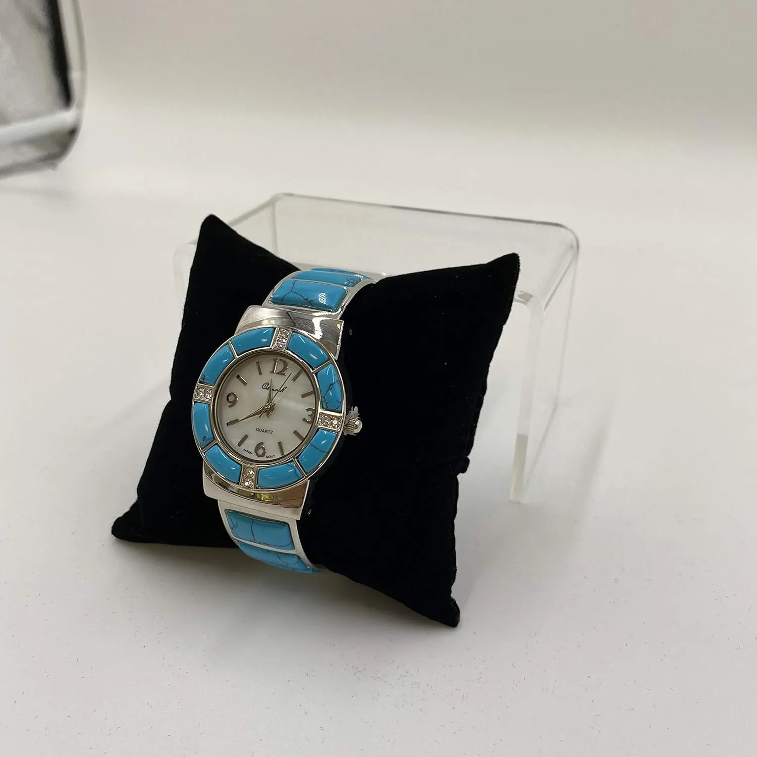 N'icePackaging - 6 Qty - 3" x 3" Midnight-Black Velvet Watch/Bangle/Bracelet Pillow Display w/Display Slot for Stands, Brackets or Free-Standing use – for Sales/Merchandise/Crafts/Storage