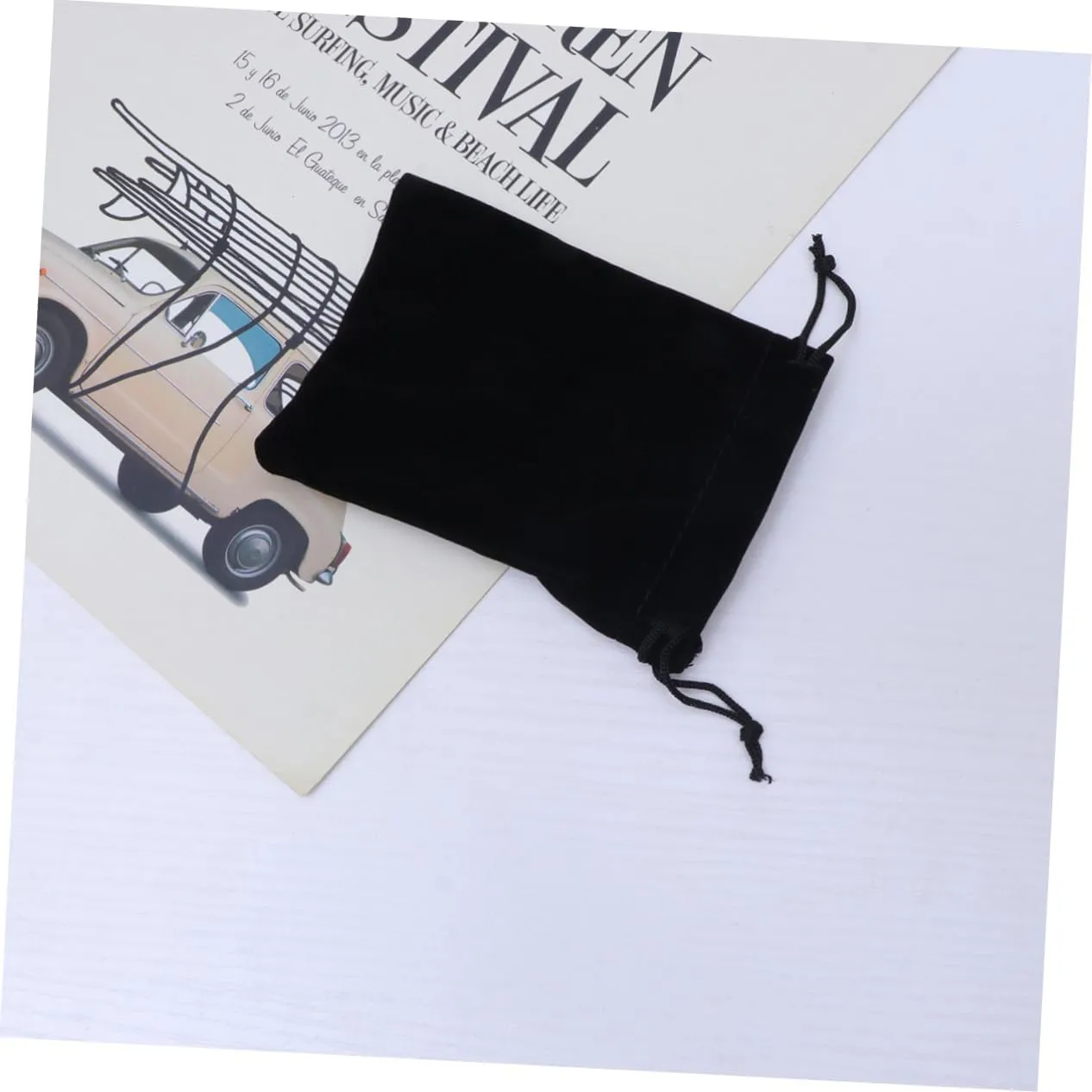 NOLITOY 2sets Velvet Jewelry Storage Bag 9x12cm Portable Multi-Function Pockets for Travel 12pcs*2