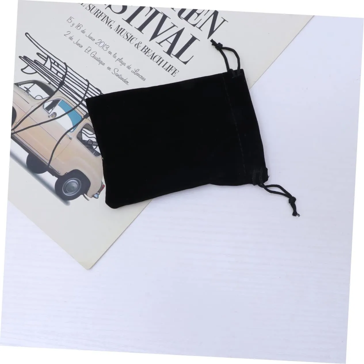 NOLITOY 2sets Velvet Jewelry Storage Bag 9x12cm Portable Multi-Function Pockets for Travel 12pcs*2