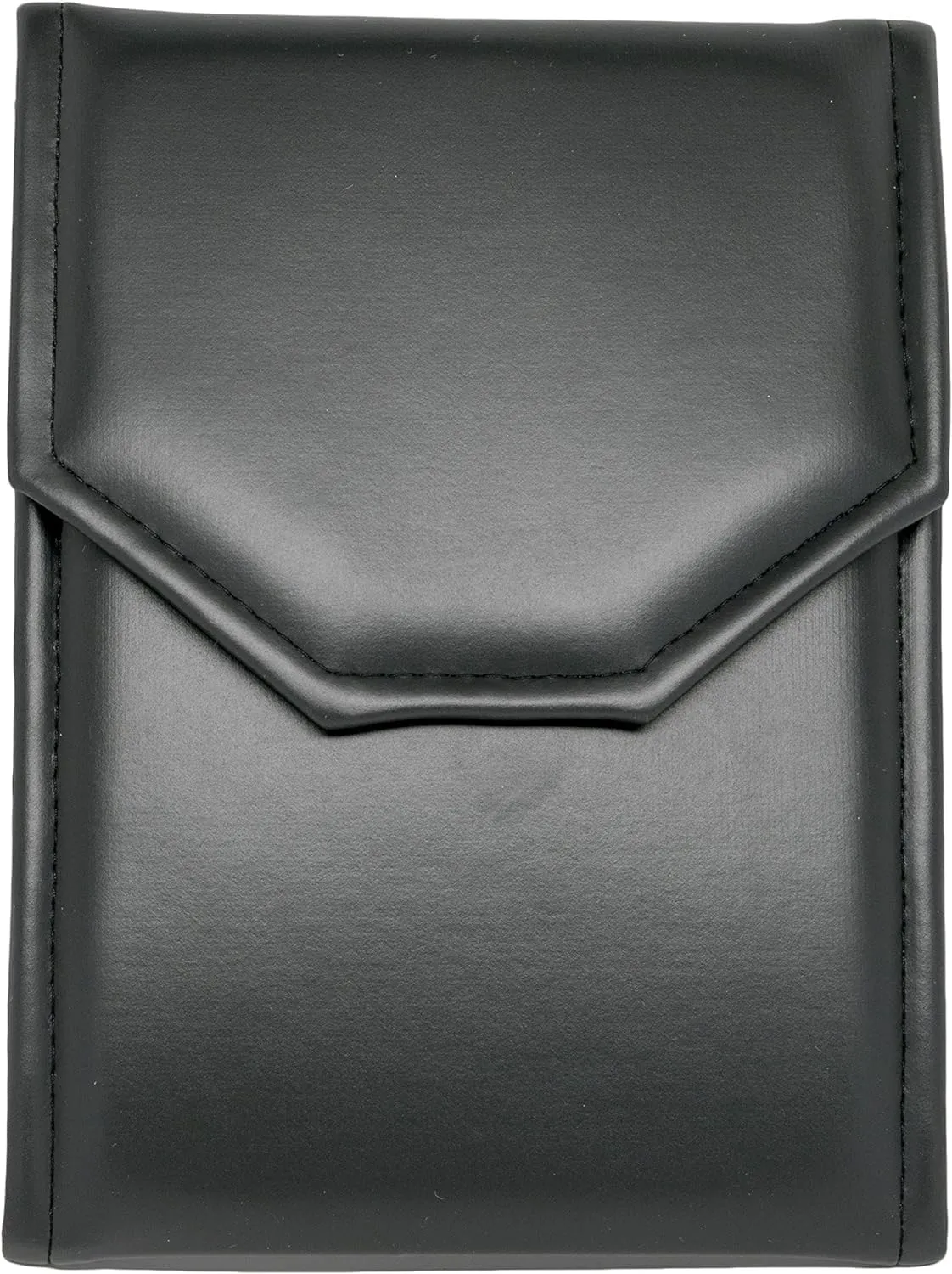 Novel Box Necklace Display Pearl Folder 8x6 inch Large Travel Jewelry Case - Wedding Jewelry Storage Holder with Smooth Finish - Jewelry Organizer Necklace Box - Black/Black Stitched