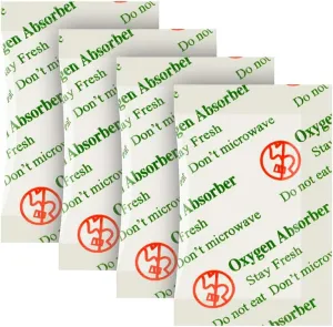 O2frepak 500CC(30-Pack) Food Grade Anti Oil Oxygen Absorbers Packets For Food Storage,Oxygen Absorbers Storage Packets With Oxygen Indicator In Vacuum Bag And 3 Times Oxygen Absorption Capacity