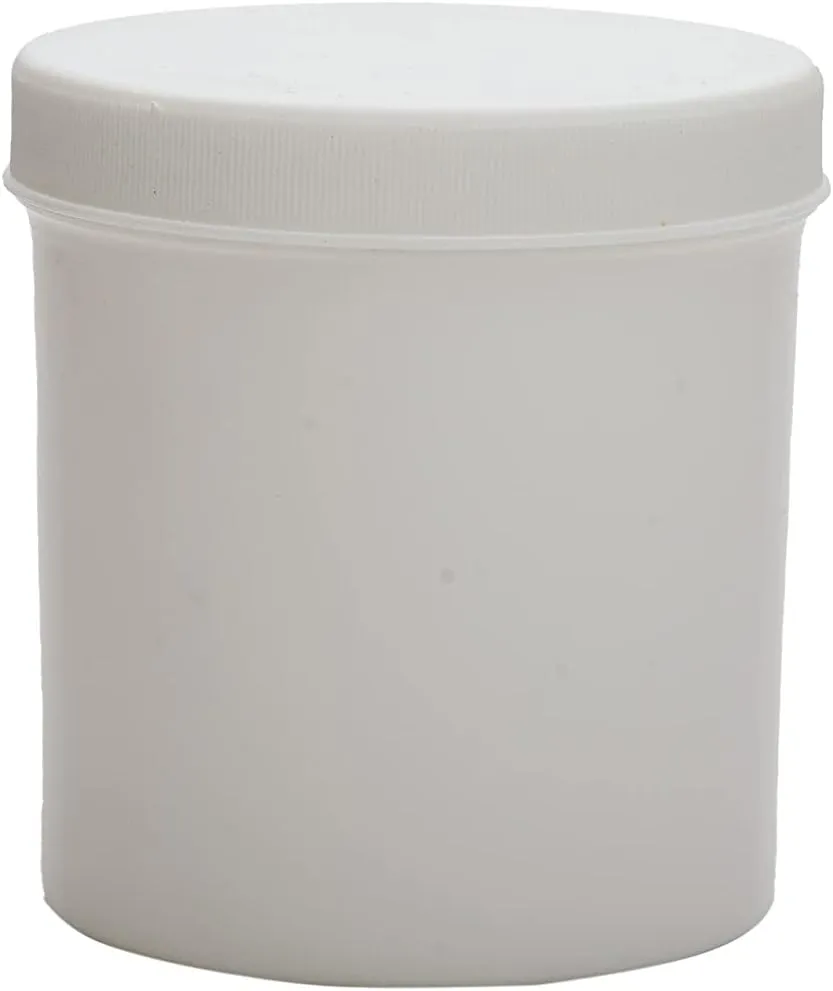 Ointment Jar with Screw on Caps – Refillable Medical Container Storage Jars, Empty Round Airtight Plastic Container, 2oz (256ct)