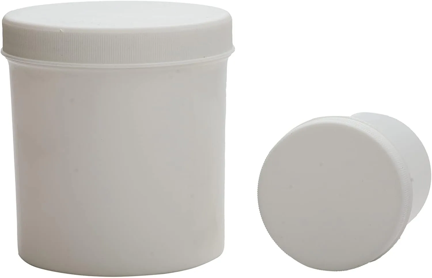 Ointment Jar with Screw on Caps – Refillable Medical Container Storage Jars, Empty Round Airtight Plastic Container, 2oz (256ct)