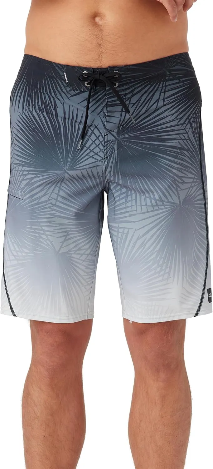O'NEILL Men's 21 Inch Hyperfreak S-Seam Boardshorts - Quick Dry Swim Trunks for Men with Fabric and Pockets