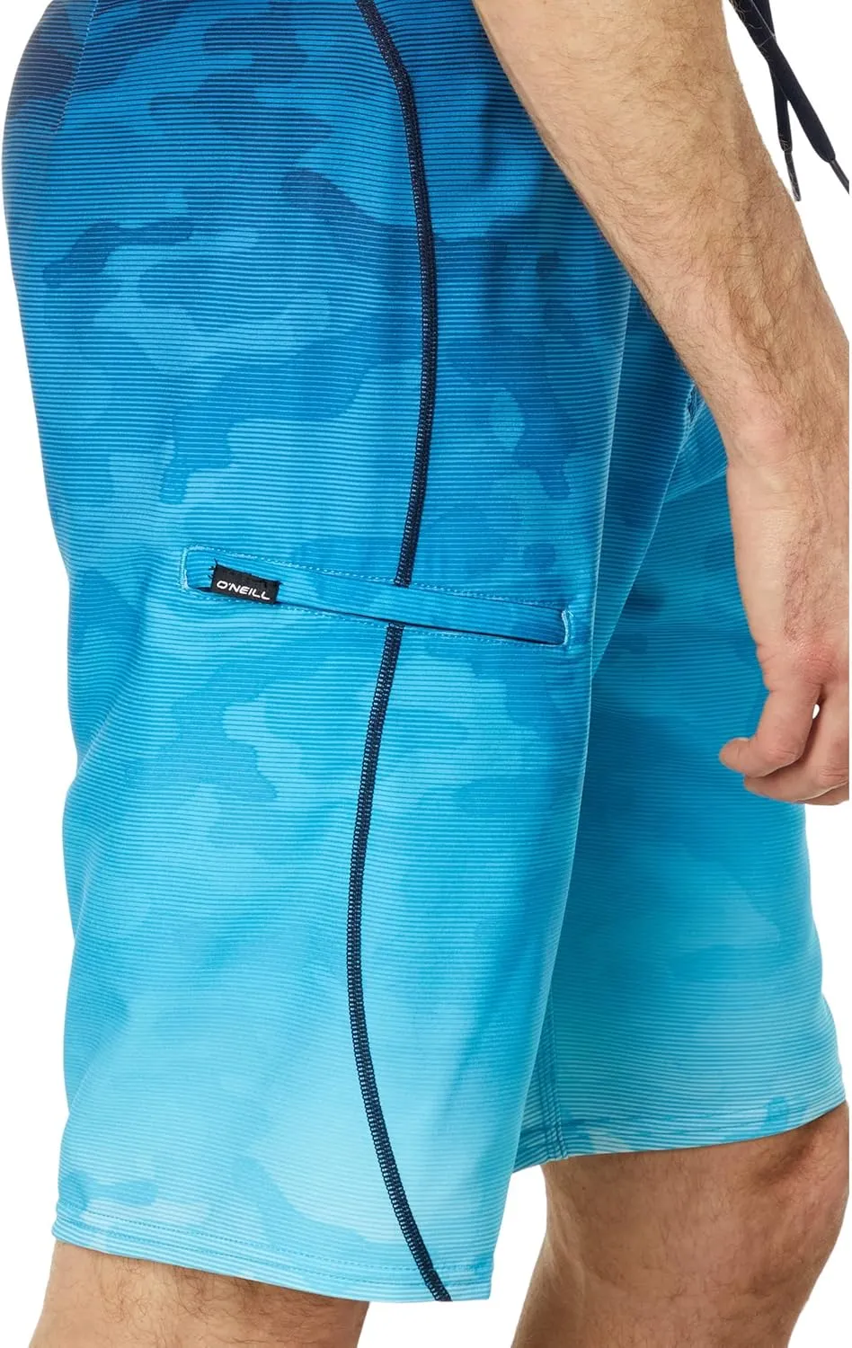 O'NEILL Men's 21 Inch Hyperfreak S-Seam Boardshorts - Quick Dry Swim Trunks for Men with Fabric and Pockets