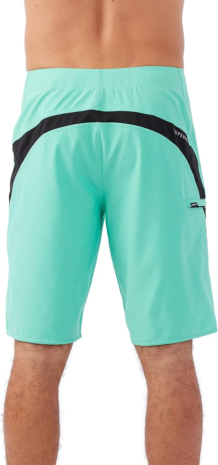 O'NEILL Men's 21 Inch Hyperfreak S-Seam Boardshorts - Quick Dry Swim Trunks for Men with Fabric and Pockets