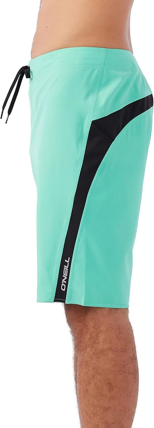 O'NEILL Men's 21 Inch Hyperfreak S-Seam Boardshorts - Quick Dry Swim Trunks for Men with Fabric and Pockets