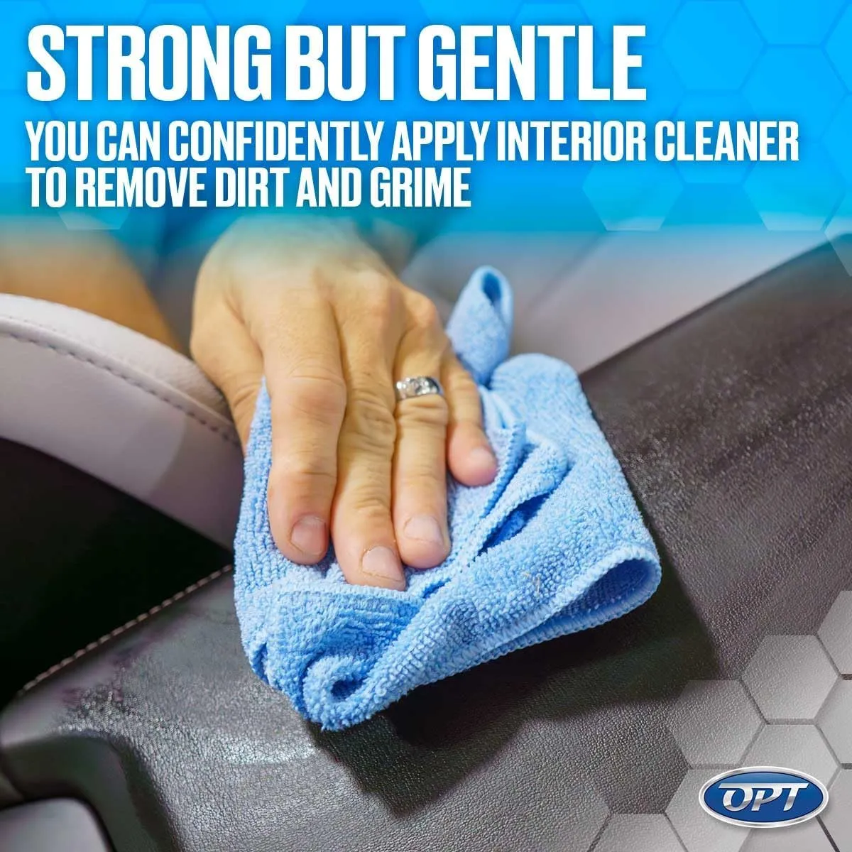 Optimum Interior Cleaner - Car Interior Cleaning and Detailing Spray - Safe on Leather, Upholstery, Interior Trim, Dash, and Plastic (17 oz)