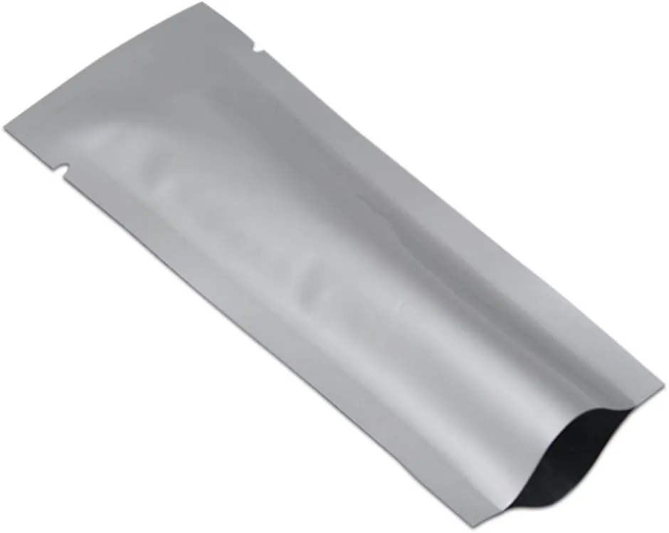 PABCK 1000 Pack 1.37x3.3 inch (Inside Size 0.97x2.9 inch) Coffee Food Storage Heat Seal Pure Mylar Foil Bag Vacuum Pouch for Sample Packaging