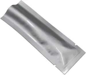 PABCK 200 Pieces 2.36x8.6 inch (Inside Size 1.96x8.2 inch) Coffee Food Storage Heat Seal Pure Mylar Foil Bag Vacuum Pouch for Sample Packaging