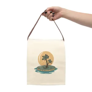Palm Tree Canvas Lunch Bag for Trendy Meal Vibes