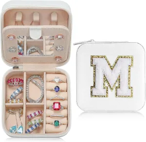 Parima Travel Jewelry Case - White Gift for Female Friends and Bridesmaids - Self Care, Birthday and Bride Gifts