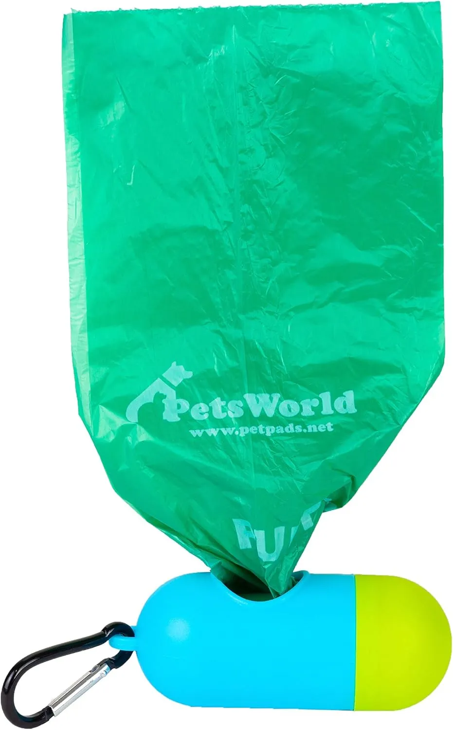 PETSWORLD Scented Dog Poop Bags, Biodegradable Waste Bags for Dogs with Dispenser and Leash Clip, Thick, Sturdy Leak-proof Poop Waste Bags, Odor Proof Bags in Cucumber Scent, 1000 Count Poop Bag Rolls