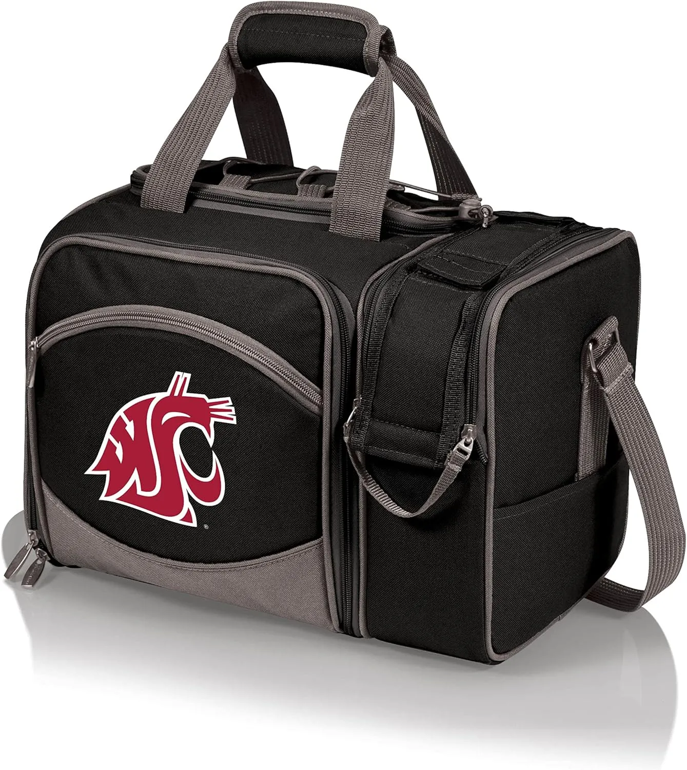 Picnic TIME NCAA Malibu Cooler Picnic Basket - Insulated Cooler Tote with Picnic Set
