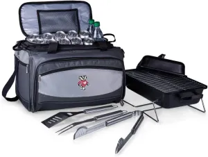 PICNIC TIME NCAA Unisex-Adult NCAA Buccaneer Portable Charcoal Grill & Cooler Tote