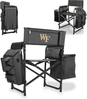 PICNIC TIME NCAA Wake Forest Demon Deacons Fusion Camping Chair with Side Table and Soft Cooler