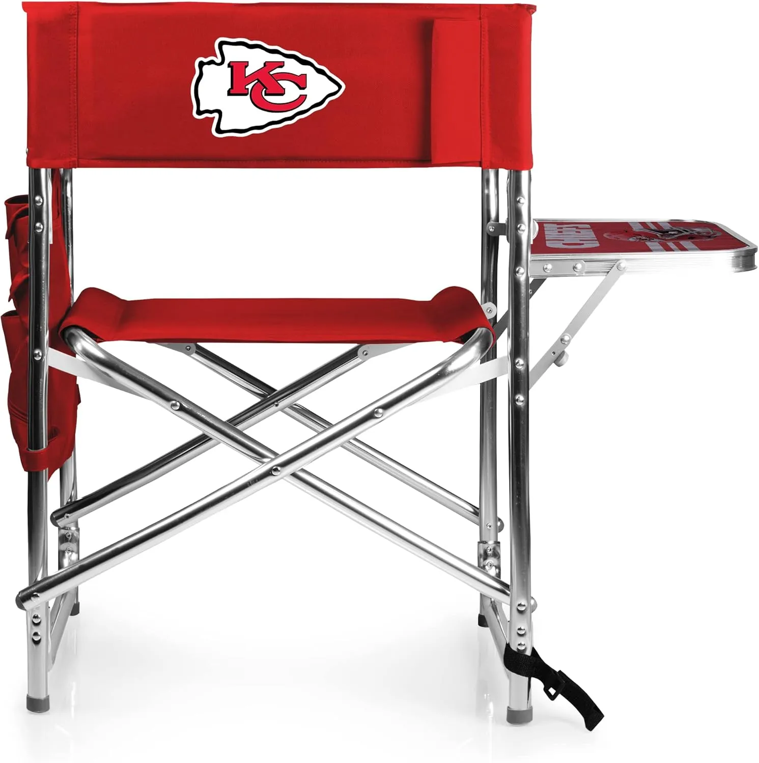 PICNIC TIME NFL Unisex-Adult NFL Sports Chair with Side Table, Beach Chair, Camp Chair for Adults