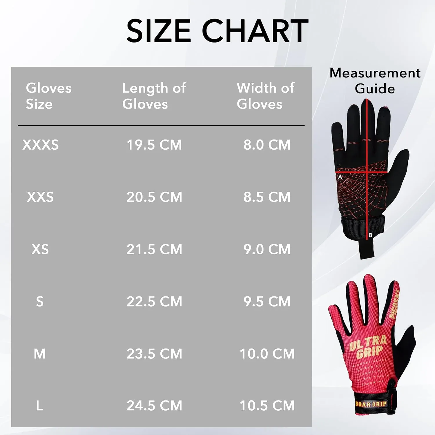 PIGOSKI Ultra Lightweight Water Ski Gloves UV Protection Kayaking Gloves Men Women Breathable Full Finger Neoprene Gloves with Anti-Slip Grip for Water Sports