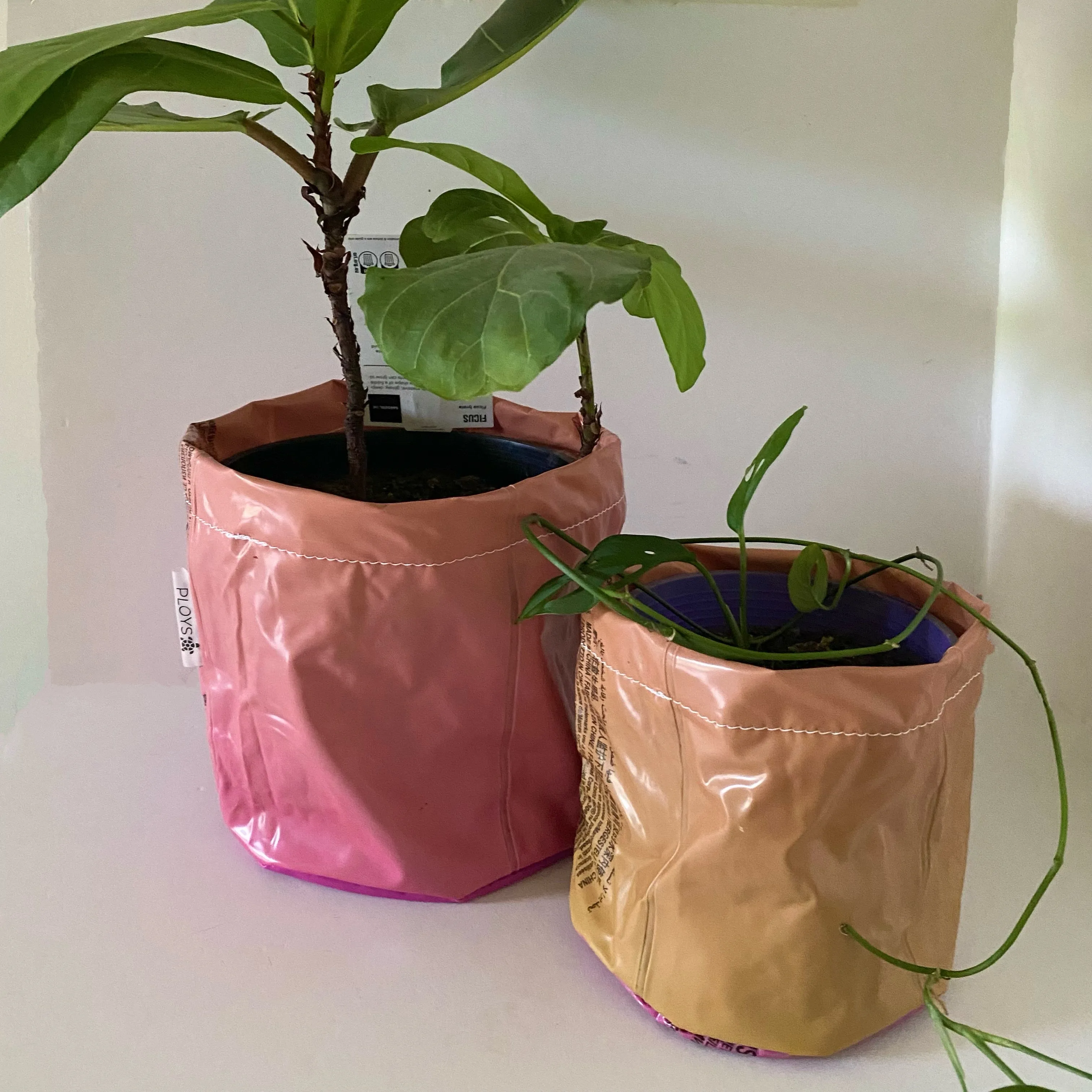 Planter, Plant pot, Storage basket or Desk Caddy - recycled inflatables
