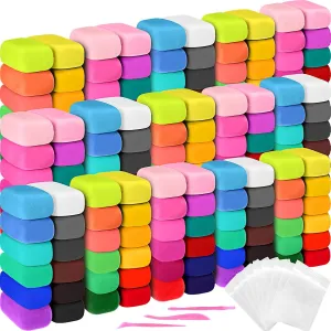 Poen 108 Pcs Air Dry Clay Kit with Sculpting Tool, Multi-Colors Modeling Clay for Kids, Safe, Soft, DIY Back to School Gift for Kids, Adults, and Artists Art Crafts