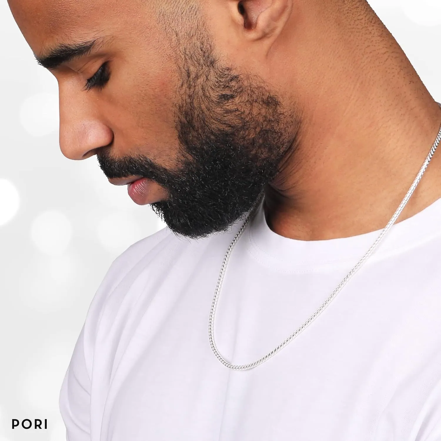 PORI JEWELERS Sterling Silver Italian 2.5MM Solid Franco Square Box Link Chain Necklace