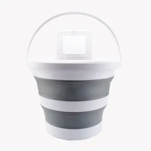 Portable Fishing Water Pail,Collapsible Plastic Bucket with Lid,Car Washing Buckets Collapsible Plastic Pail Fishing Bucket Portable Outdoor Travel Foldable Bait Bucket Container