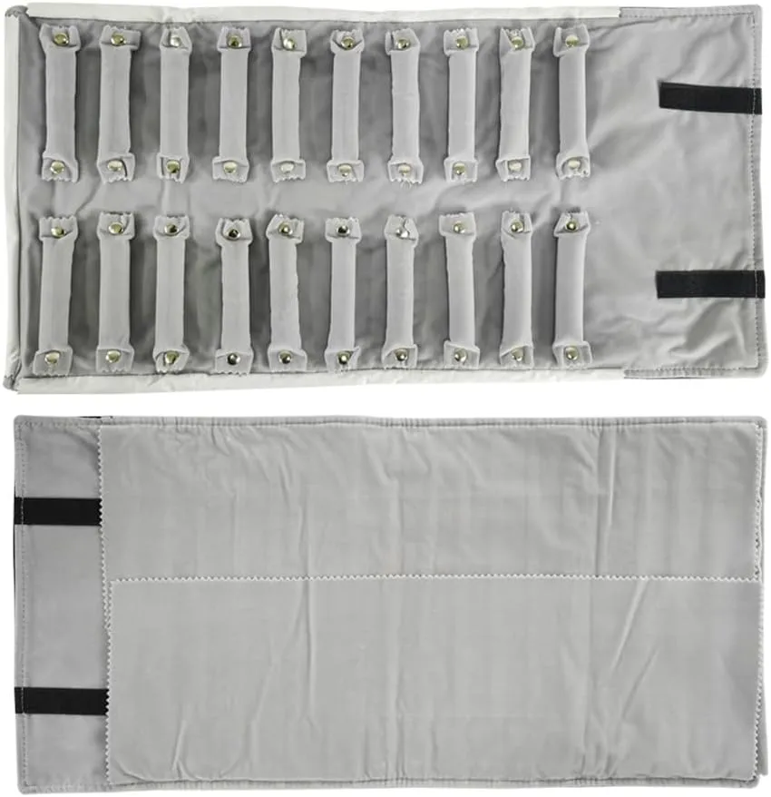 Portable Jewelry Roll Secure Ring Pouch Foldable Ring Case Ideal Ring Holder Case for Travel Enthusiast