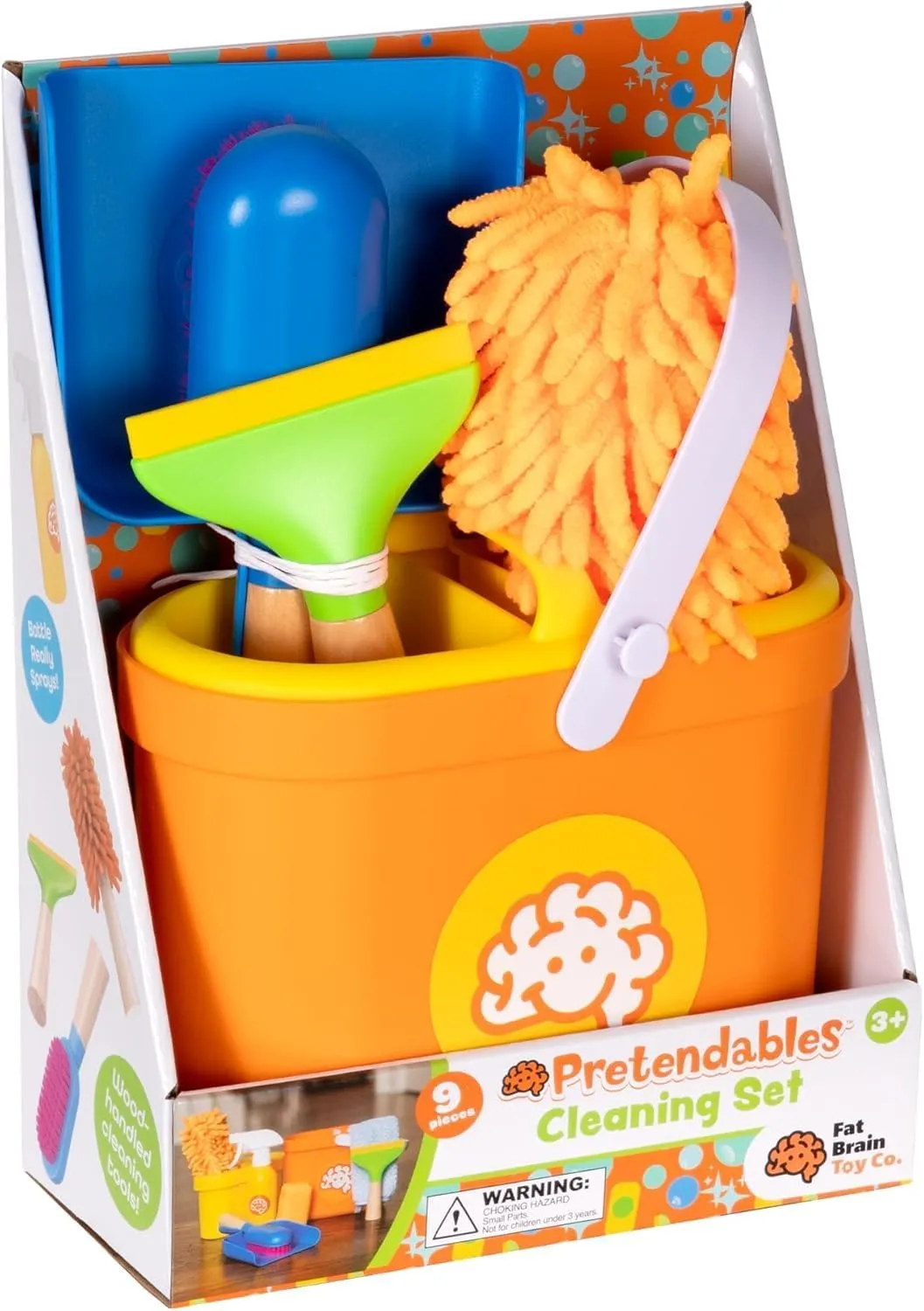 Pretendables Cleaning Set - Pretend Playset With Storage, Ages 3 