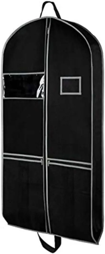 PRETYZOOM Dustproof Suit Cover Bag Formal Dress Storage Garment Bag Duffle Nonwoven Fabric 60x137x10cm