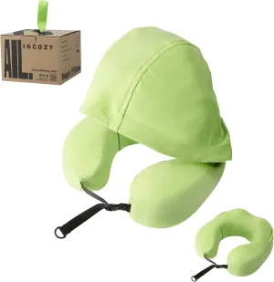 Privacy-Friendly Hooded Travel Pillow for Kids & Adults, Sensory-Friendly, Memory Foam Neck Support for Airplane, Car & Train, Breathable Fabric, Portable, Ultimate Comfort
