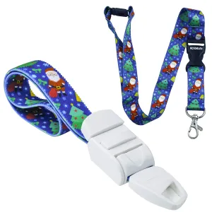 Professional Medical Tourniquet Pack with Slow Quick Release Buckle - Matching Neck Strap - Santa and Christmas Tree Design - Nurse Gift Idea