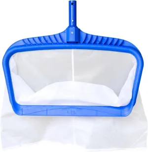 Professional Pool net Skimmer, Heavy Duty Pool Skimmer with Extra Deep Fine Mesh Bags for Swimming Pools Quick Cleaning Tools,Cleaning Pool Debris, Leaves, Insects, Silt, Pool net Skimmer