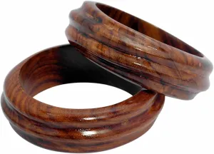 Pure Hands Boscage Brilliance – Handcrafted Sisoo Wood Bangle, Spiral Carved Design, Satin Wax Finish, Lightweight & Elegant, Eco-Friendly Jewelry | Boscage Artsy Collection
