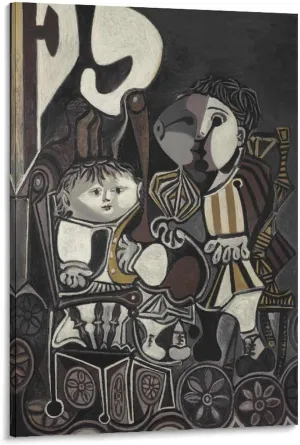 qinshuang Pablo Picasso-Claude Et Paloma-poster Poster Decorative Painting Canvas Wall Art Living Room Posters Bedroom Painting 20x30inch(50x75cm)