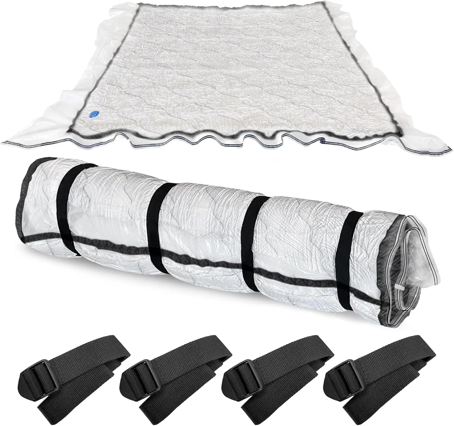 Queen/Full Mattress Vacuum Bag for Moving and Storage, Memory Foam Latex Mattress Storage Bags Full Queen Size for Mattress up to 14 Inches