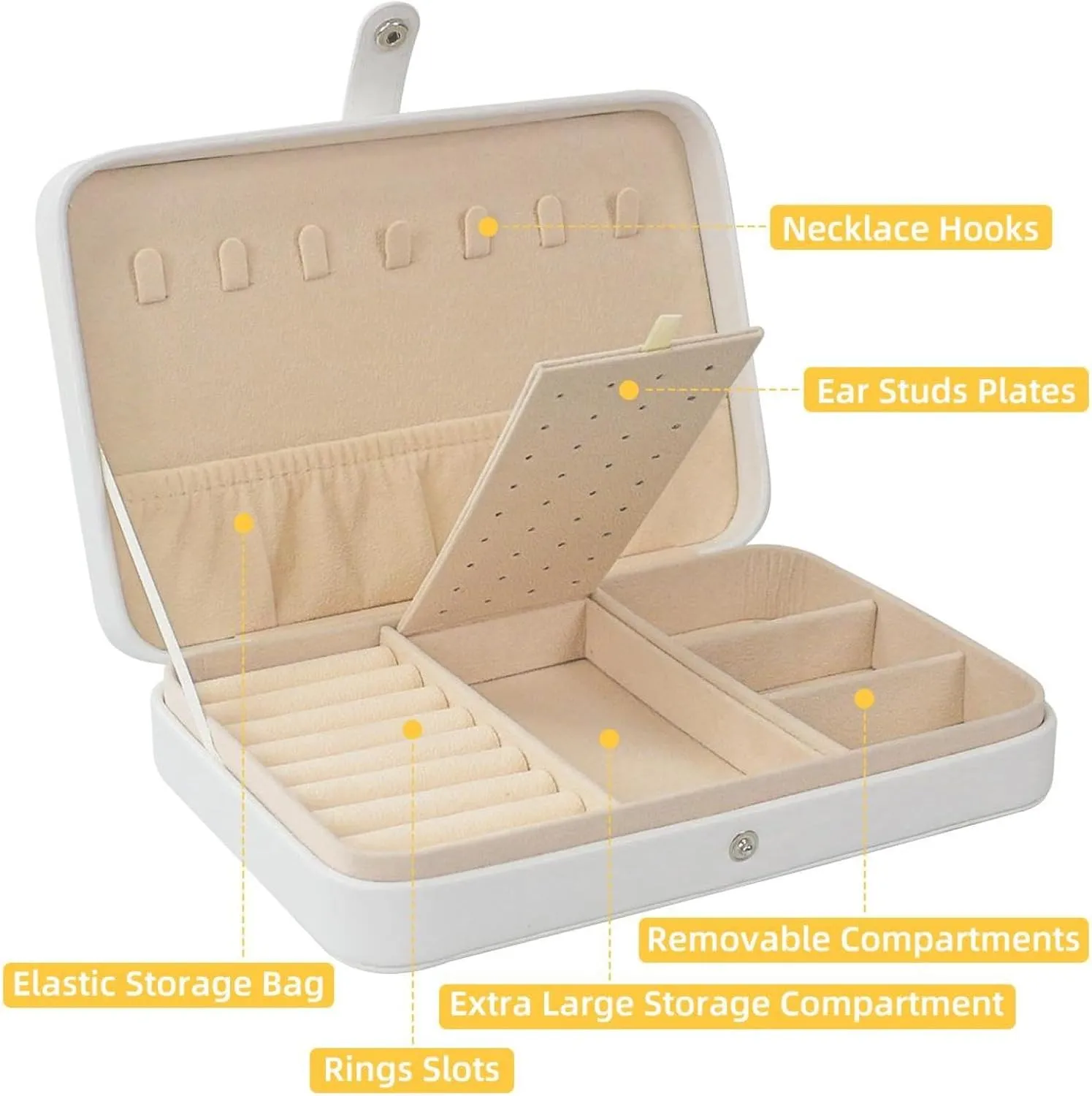 Race Car with Finish Line Flags Pilot and Flames Travel Jewelry Box, Portable Travel Display Case Storage Holder Boxes for Stud Earrings, Rings, Necklaces, Bracelets
