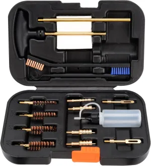 Raiseek Elite Version Pistol Cleaning Kit 9mm/.357.22.45.40 Caliber Gun Cleaning Kit and Handgun Cleaning Kit Portable Brass Brush with Case