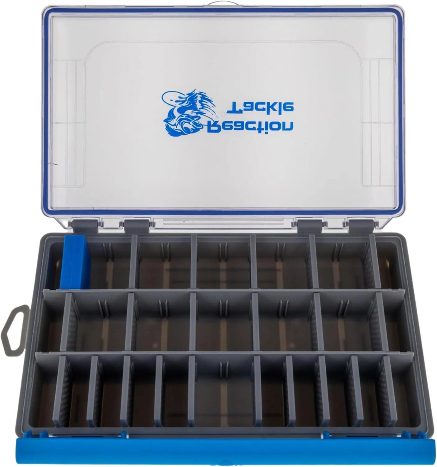 Reaction Tackle UltraSeal Water Resistant Fishing Tackle Trays- Tackle Organizer with Removable Dividers- 3600 and 3700 Tackle Storage