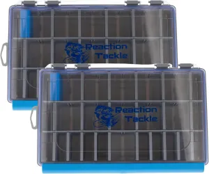 Reaction Tackle UltraSeal Water Resistant Fishing Tackle Trays- Tackle Organizer with Removable Dividers- 3600 and 3700 Tackle Storage