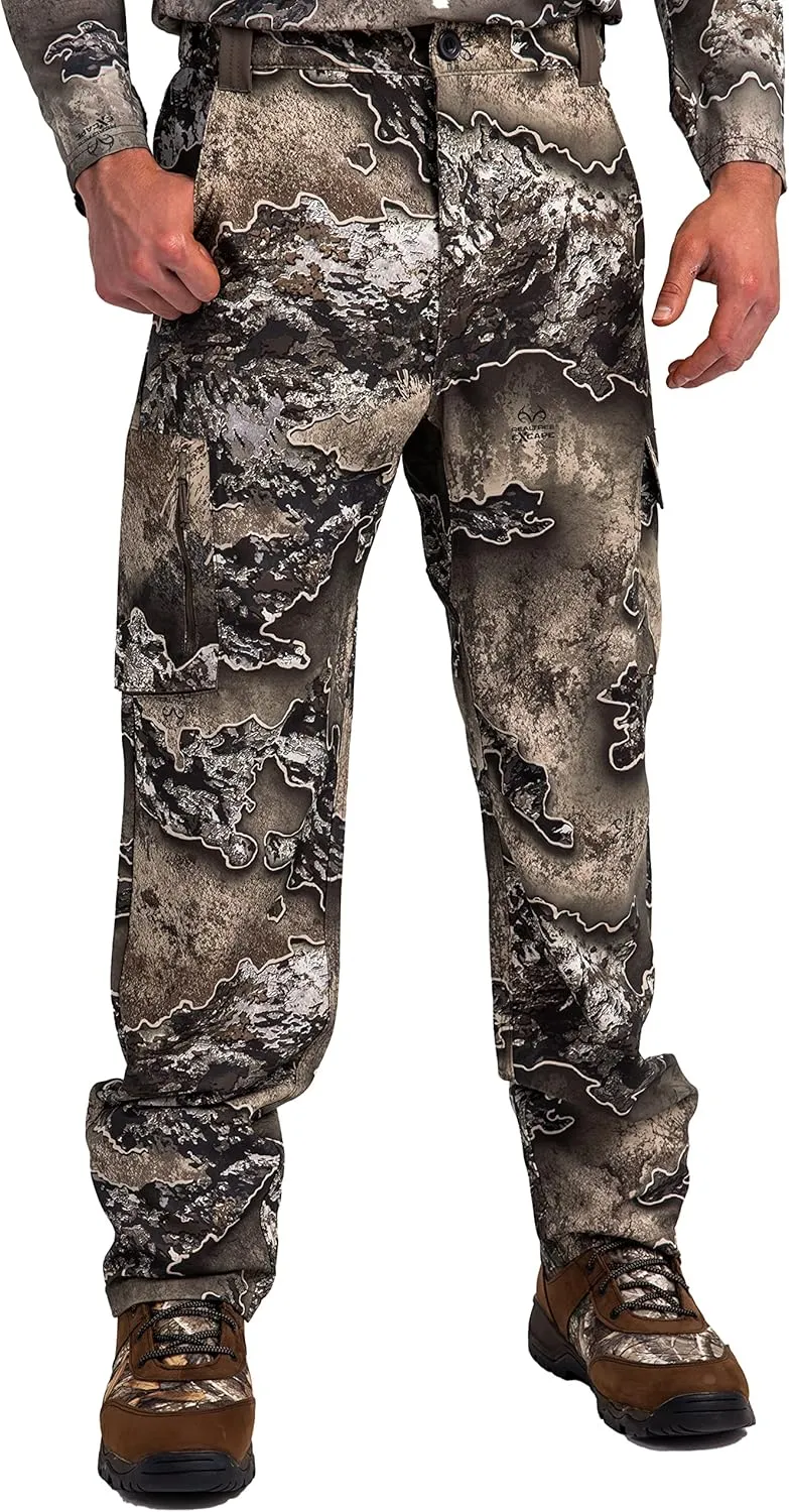 Realtree Men's All-Season Pants, Lightweight Camo Hunting Gear, Moisture-Wicking, Durable Fabric