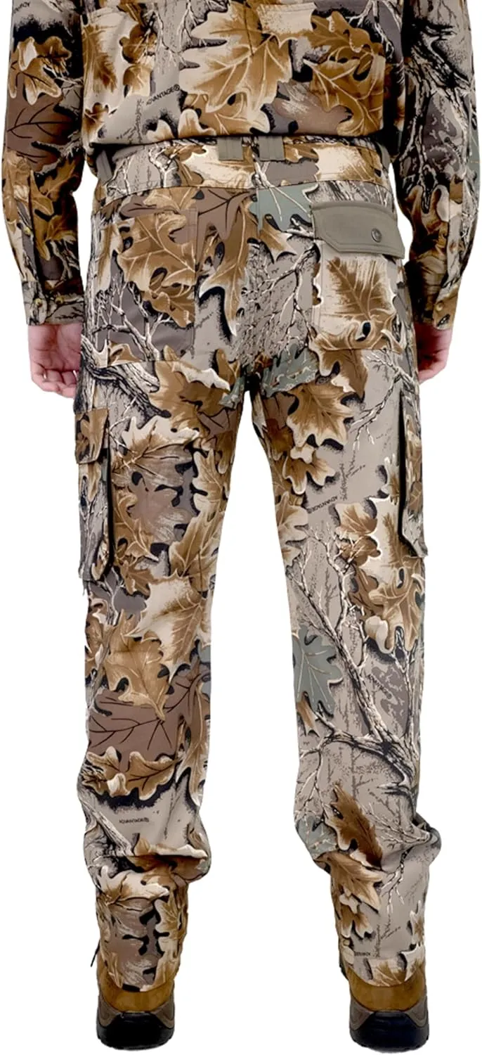 Realtree Men's All-Season Pants, Lightweight Camo Hunting Gear, Moisture-Wicking, Durable Fabric