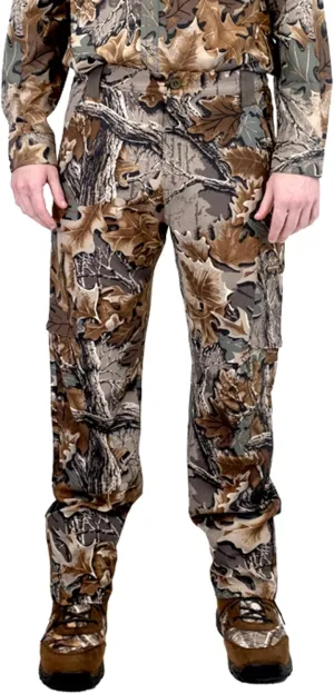 Realtree Men's All-Season Pants, Lightweight Camo Hunting Gear, Moisture-Wicking, Durable Fabric