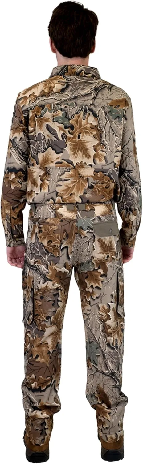 Realtree Men's All-Season Pants, Lightweight Camo Hunting Gear, Moisture-Wicking, Durable Fabric