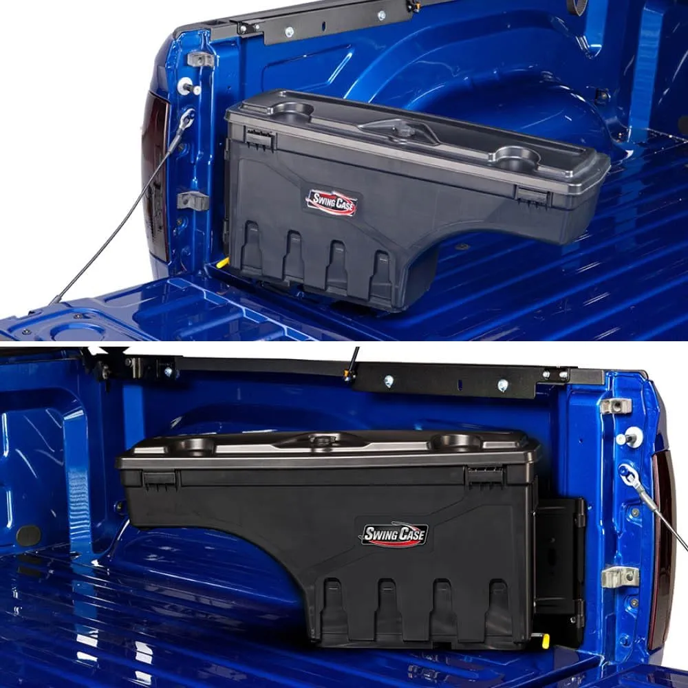 RealTruck UnderCover SwingCase Truck Bed Storage Box | SC104P | Fits 2019 - 2025 Chevy/GMC Silverado/Sierra 1500 Passenger Side (Will not fit with Carbon Pro Bed or MultiPro Tailgate)