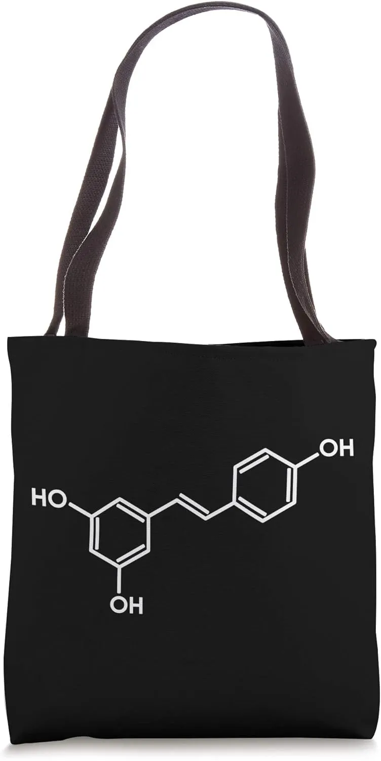 Red Wine Tasting Lover Chemistry Molecule Resveratrol Tote Bag