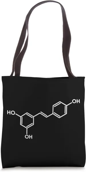 Red Wine Tasting Lover Chemistry Molecule Resveratrol Tote Bag