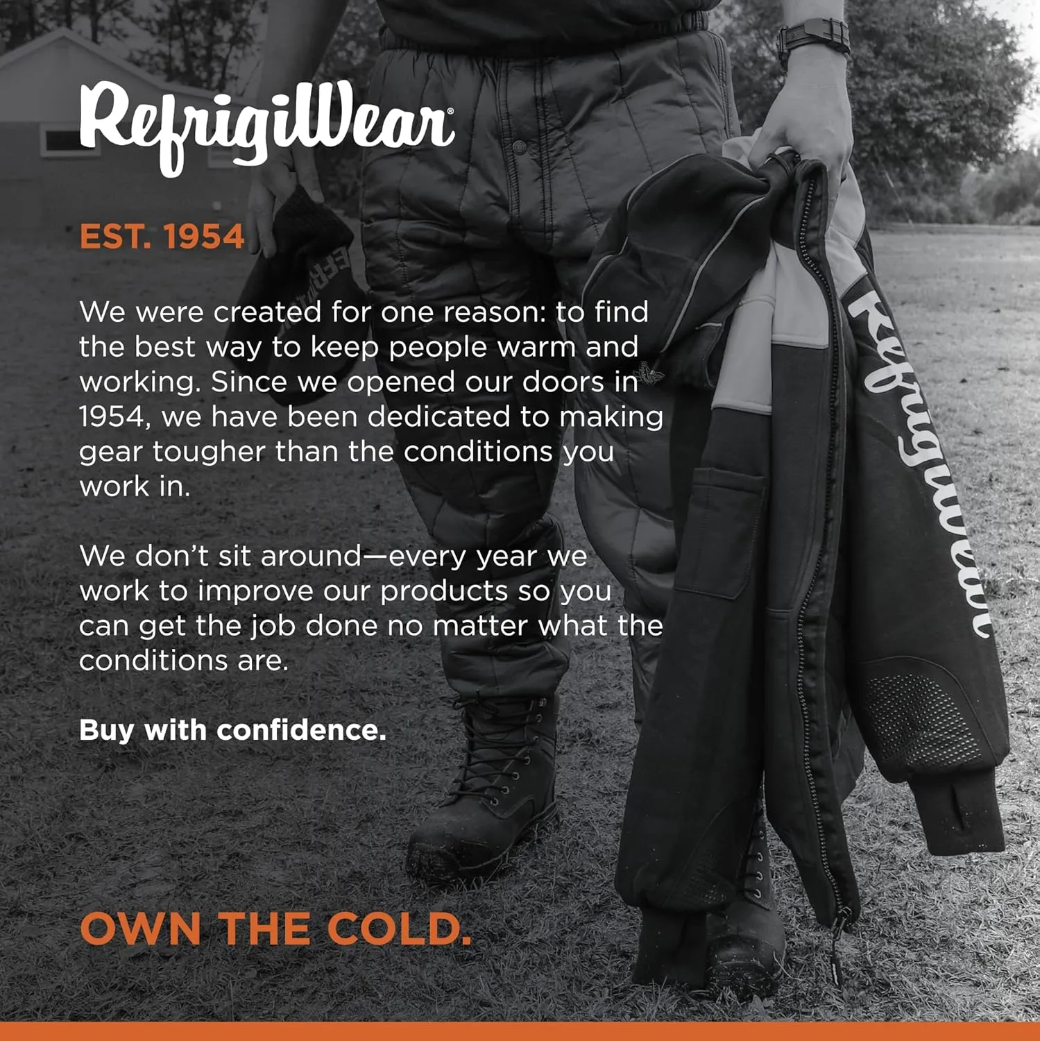 RefrigiWear Cooler Wear Trousers, Insulated Work Pants, 10°F (-12°C)