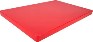 Restaurant Thick Red Plastic Cutting Board 18x12, 1 Inch Thick