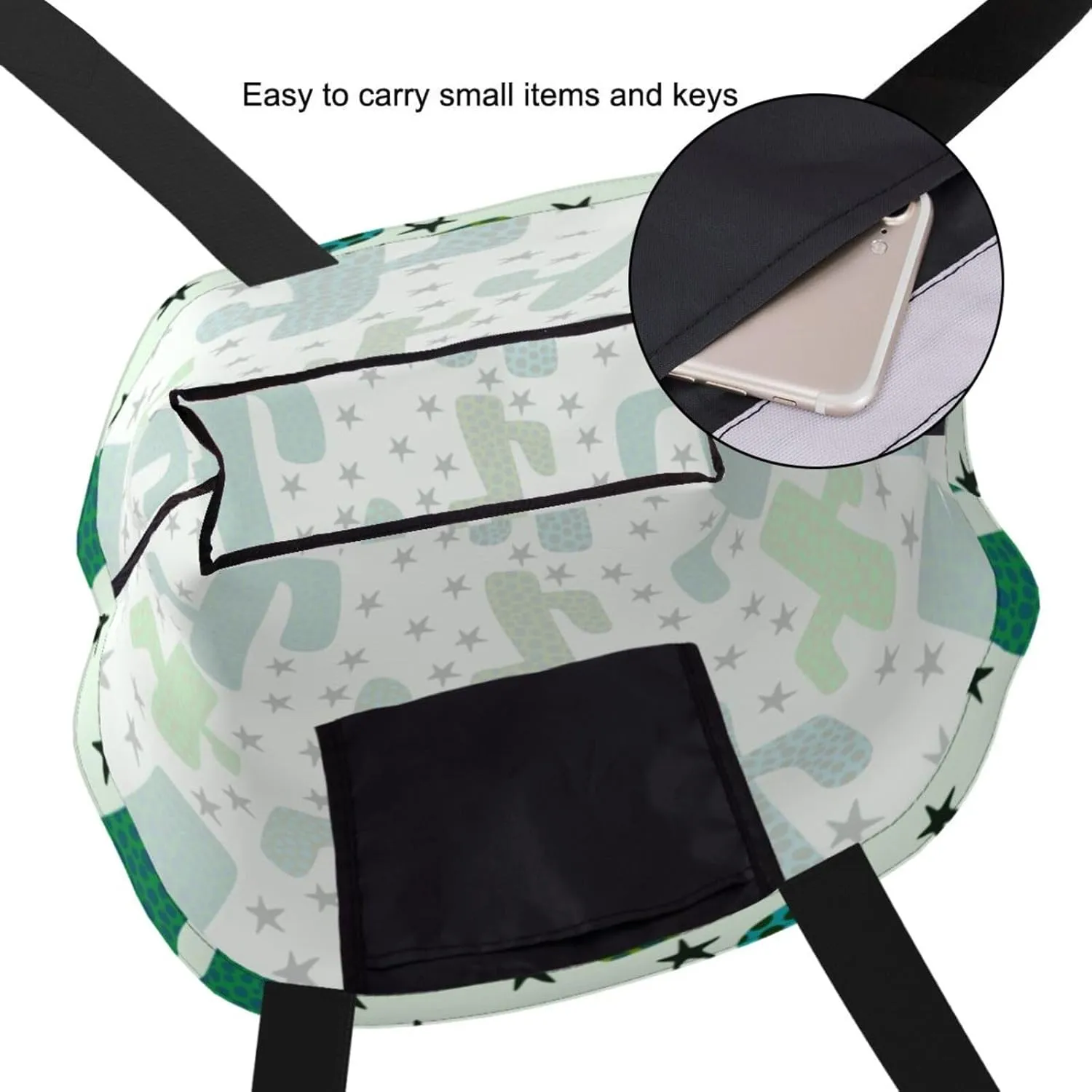 Reusable Grocery bags Big Capacity Shopping Bag Canvas Shoulder Tote Handbag for Women Girls